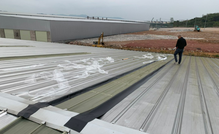 滨海厂房屋面防水维修案例